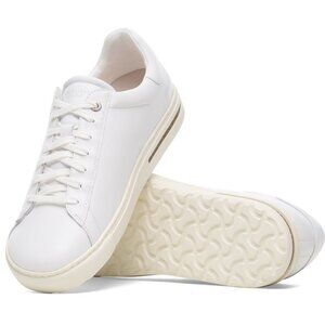 Birkenstock Bend Low Casual Sneaker with Arch Support - White Leather Size 12 45